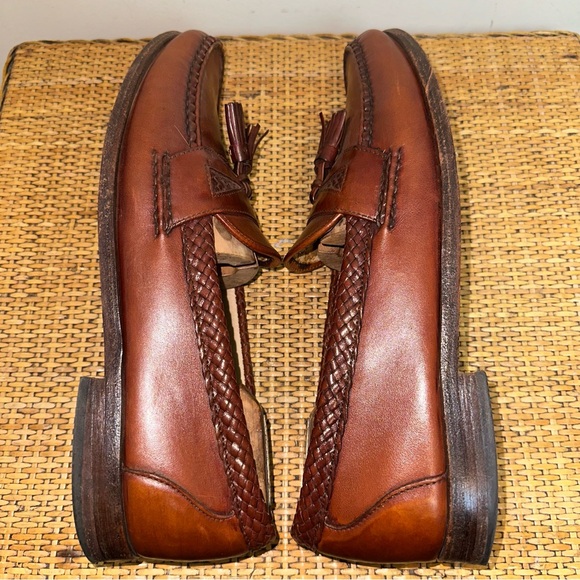 Allen Edmonds Shoes Men’s SZ 11.5 Maxfield Tassel Loafers Slip On Leather Brown - Picture 8 of 13